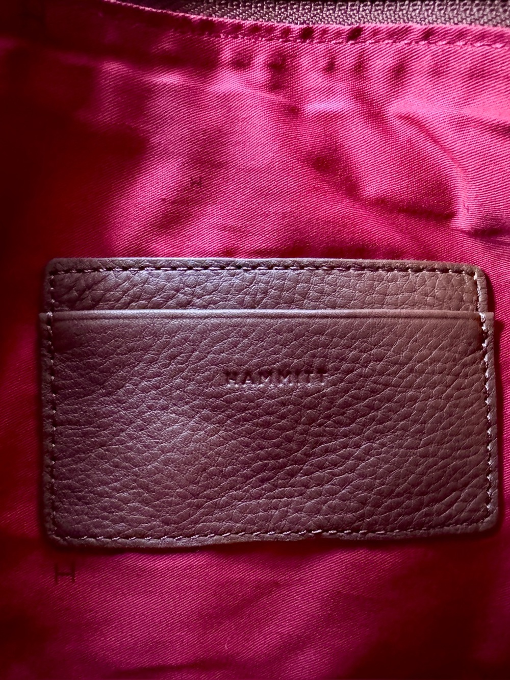 Hammitt Kyle Chocolate Diamond Suede Antique Gold Small Crossbody - Picture 7 of 15
